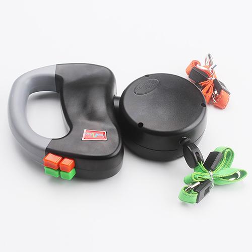 Retractable Dual Dog Walking Leash – Nylon, Auto-Retract, All Seasons