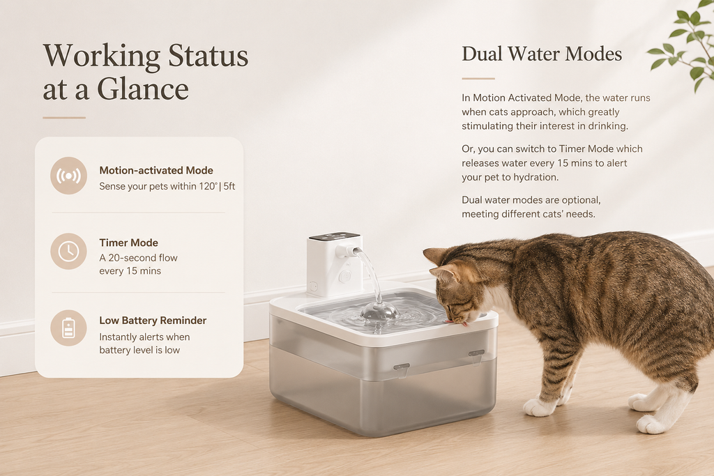 Smart Pet Water Fountain – Wireless Auto-Dispensing Furlouve