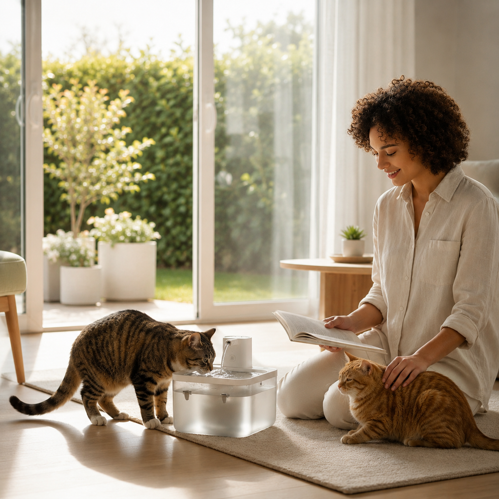 Smart Pet Water Fountain – Wireless Auto-Dispensing Furlouve