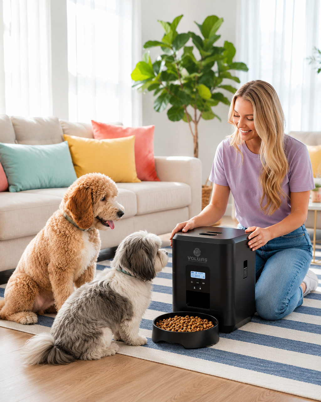 Automatic Pet Feeder With Programmable Timer Furlouve