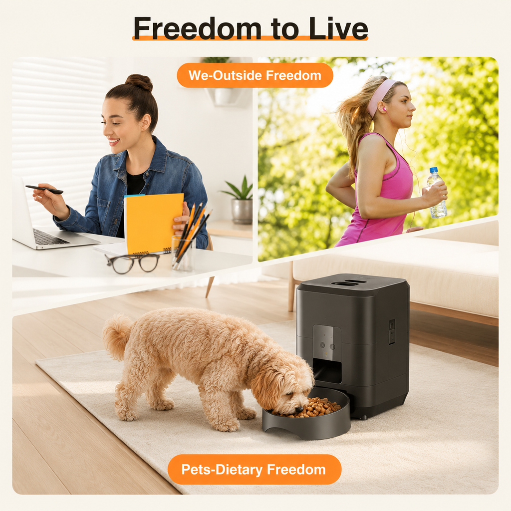 Automatic Pet Feeder With Programmable Timer Furlouve