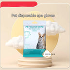 Furlouve Pet Glove Wipes for dogs & cats, 6 piece pack, hypoallergenic, rinse-free, cleansing & deodorizing.