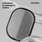 Furlouve Pet Hair Removal Glove, grey microfiber with soft velvet trim, for cleaning clothes and furniture.