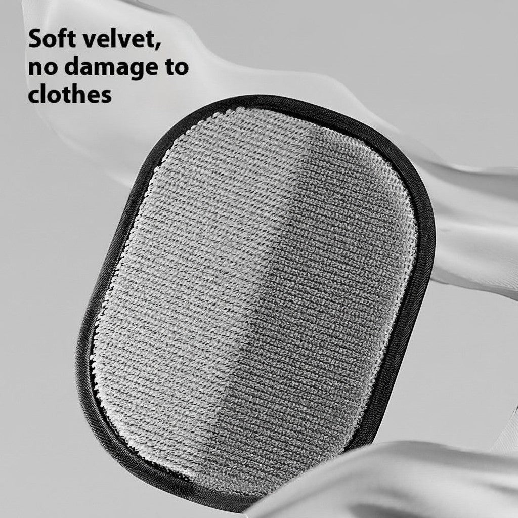 Furlouve pet hair removal glove with soft velvet material for gentle cleaning of clothes and furniture.