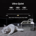 Furlouve Smart Wireless Pet Water Dispenser with ultra-quiet operation and visible water level indicator.